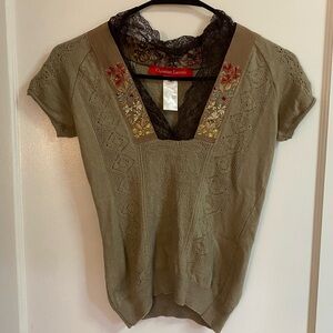 Christian Lacroix vintage wool top
